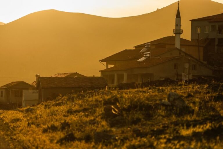 empty mountain village