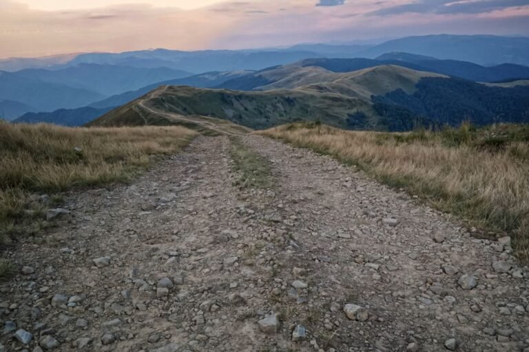 gravel mountain road