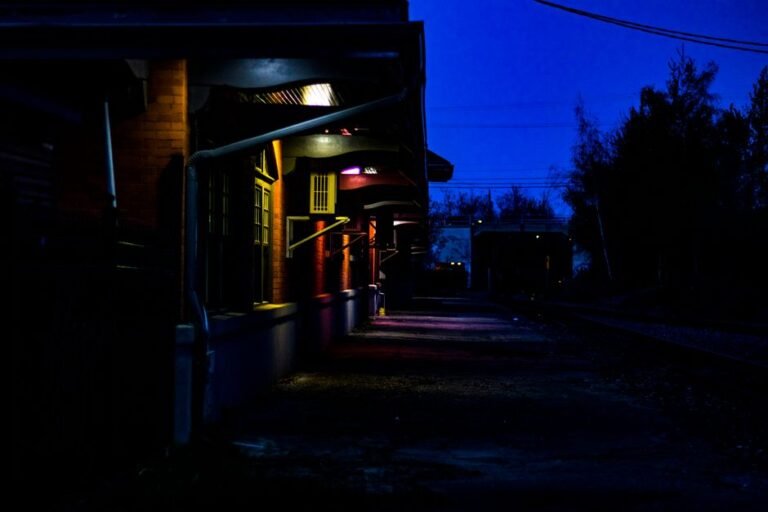 dusk train platform