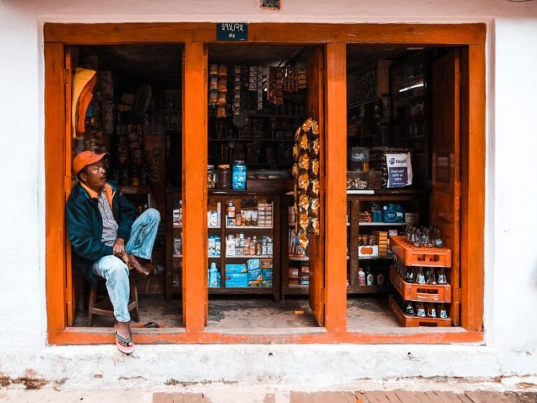 village shop doorway