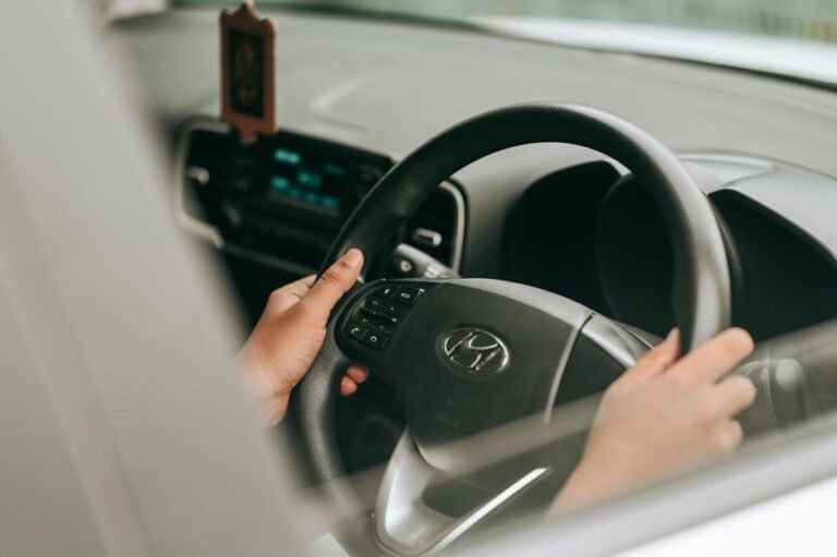 car dashboard road