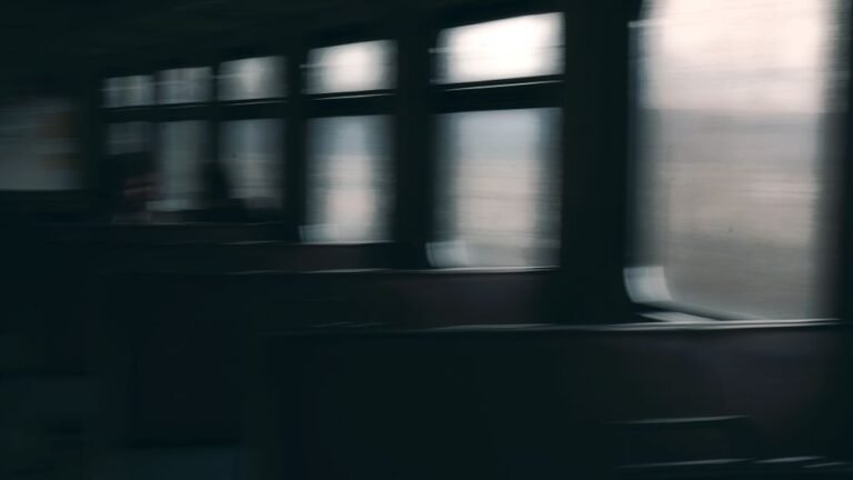 slow train window