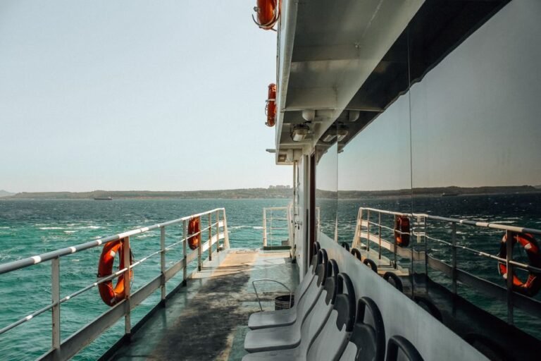 ferry deck sea